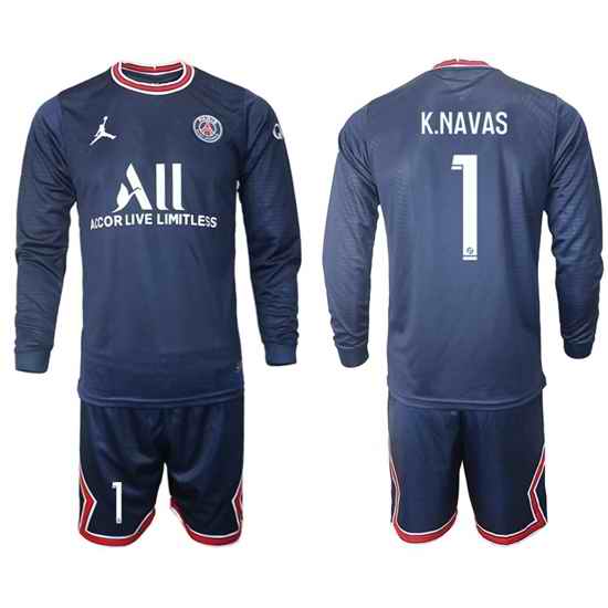 Men Paris Saint Germain Long Sleeve Soccer Jerseys 563